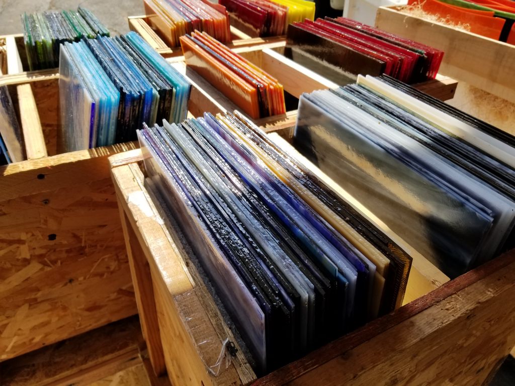 Glass by the crate - Great color assortment