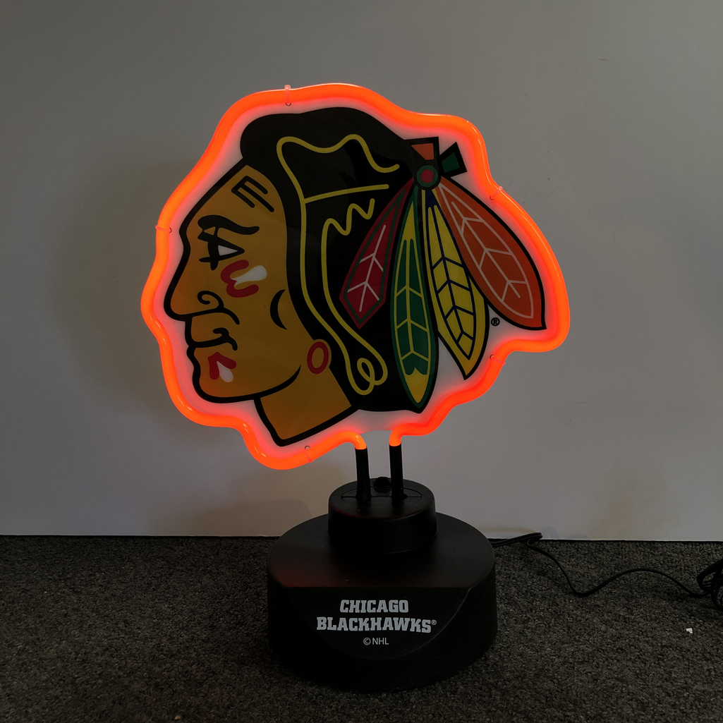 NHL Stanley Cup Champions Chicago Blackhawks Neon Sign