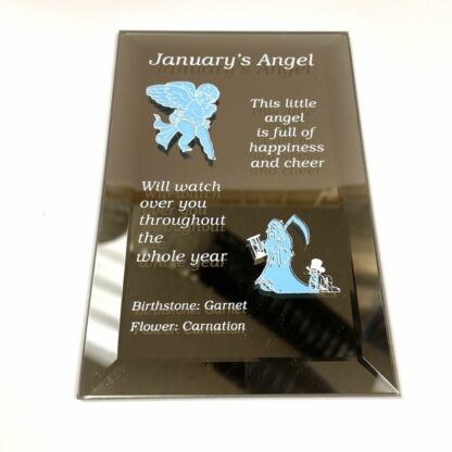 94014CF January's Angel Beveled Mirror