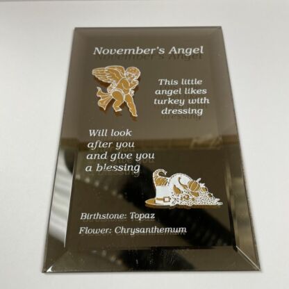 94024CF November's Angel Beveled Mirror