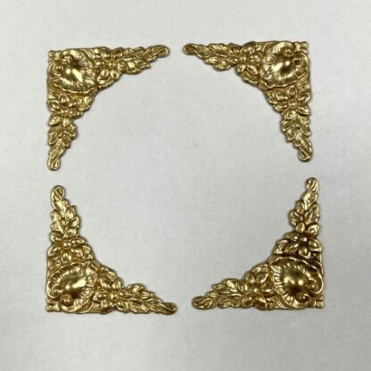 Brass 3-D Floral Corner #BC233 - Image 2