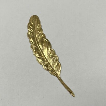 Brass 3-D Feather #BFF428