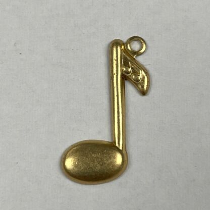 Brass 3-D Music Note #BMN091