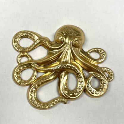 Brass 3-D Large Octopus #BO196