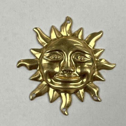 Brass 3-D Large Sun Face #BS101