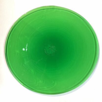 Handblown Kokomo Glass Rondel 9" Green #KR600