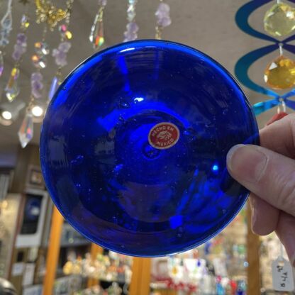 Rondel Handblown Glass 4" Colbalt Blue MR100