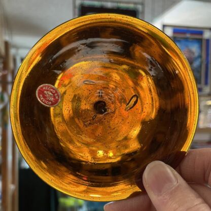 Rondel Handblown Glass 4" Amber MR105 - Image 2