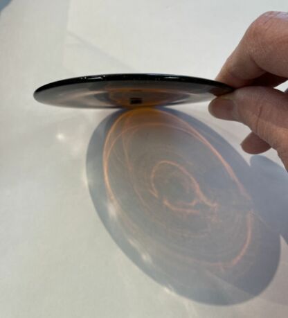 Rondel Handblown Glass 4" Amber MR105 - Image 3