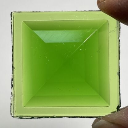 Multi Faceted Square 25mm Jewel - Green ST25-03 - Image 3