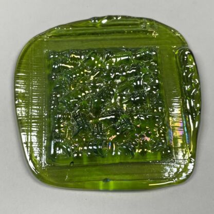 Pressed Square Jewel KJ50-33 (50mm / 2") Green Irridized